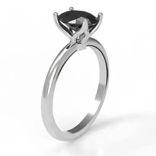 Oval engagement ring