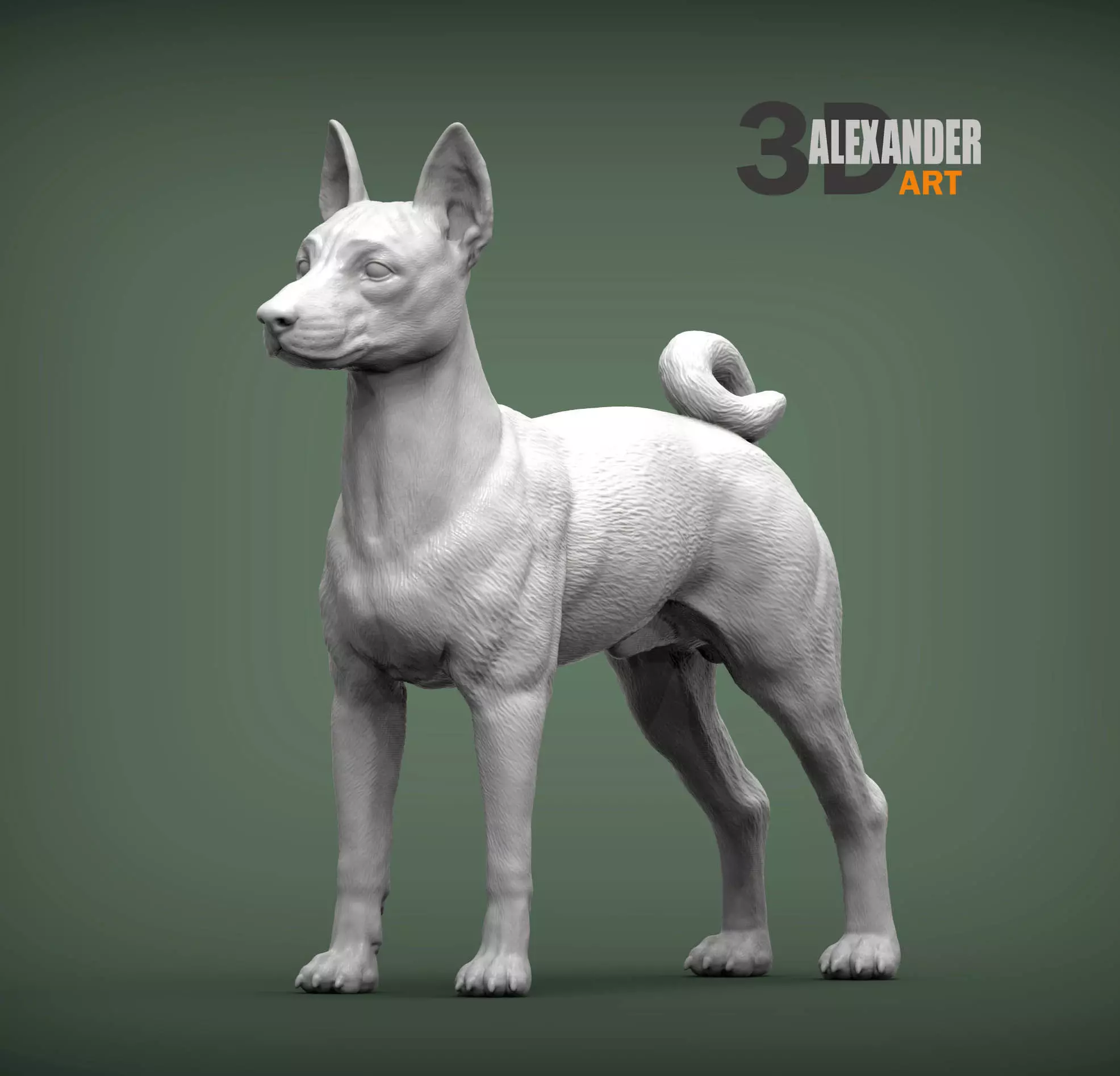 Basenji 3D print model