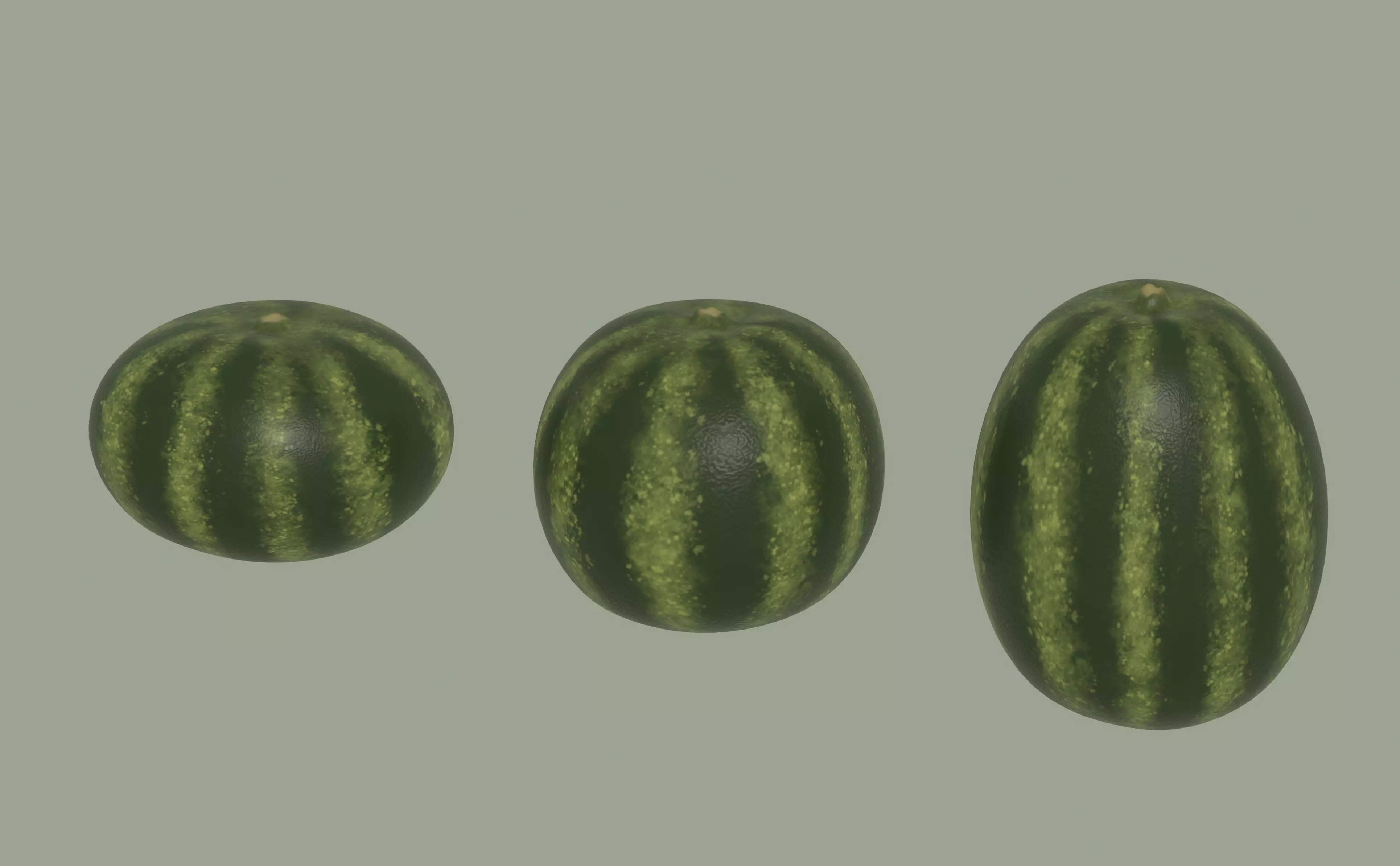 Watermelon 3D model_0