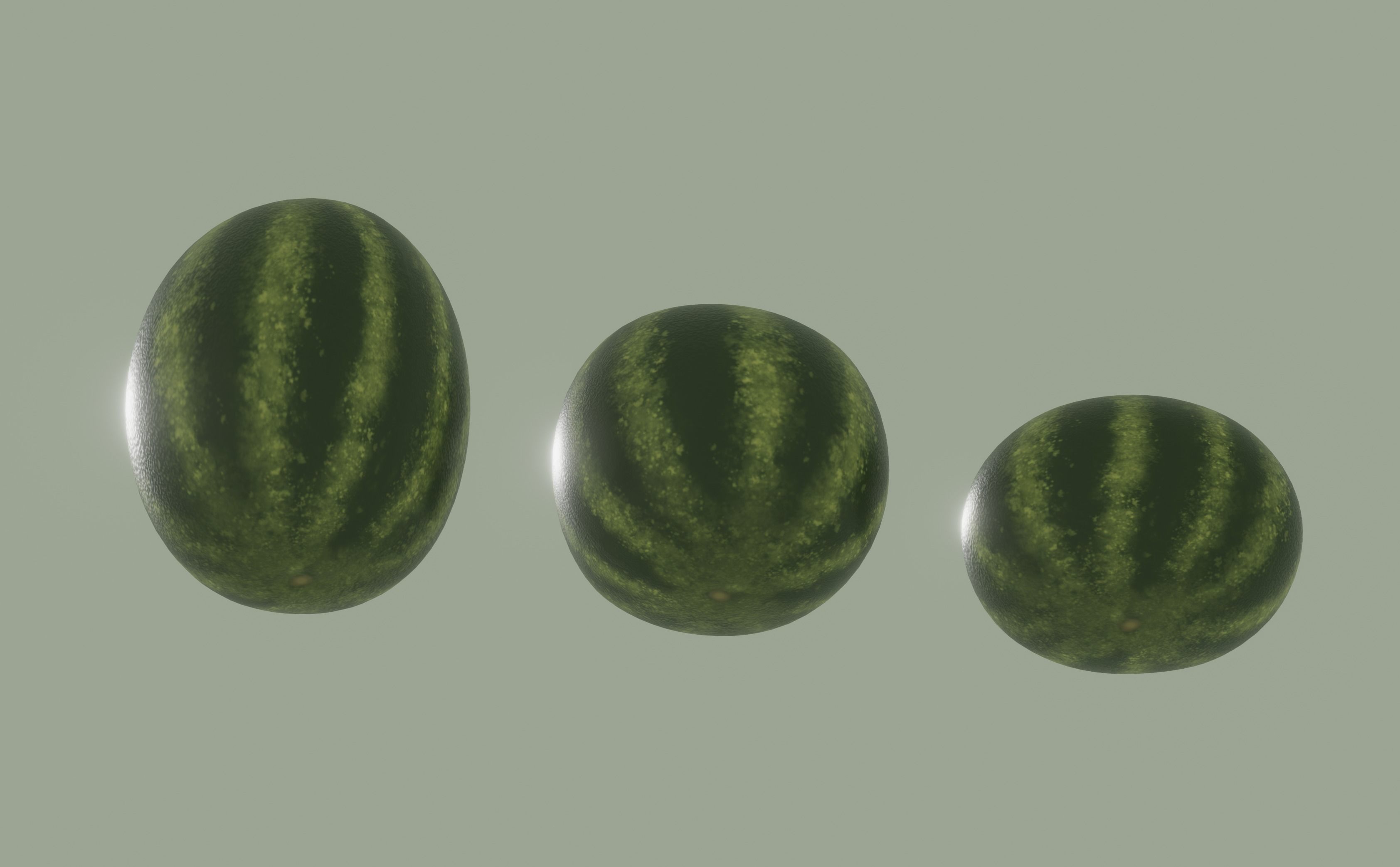 Watermelon 3D model_8