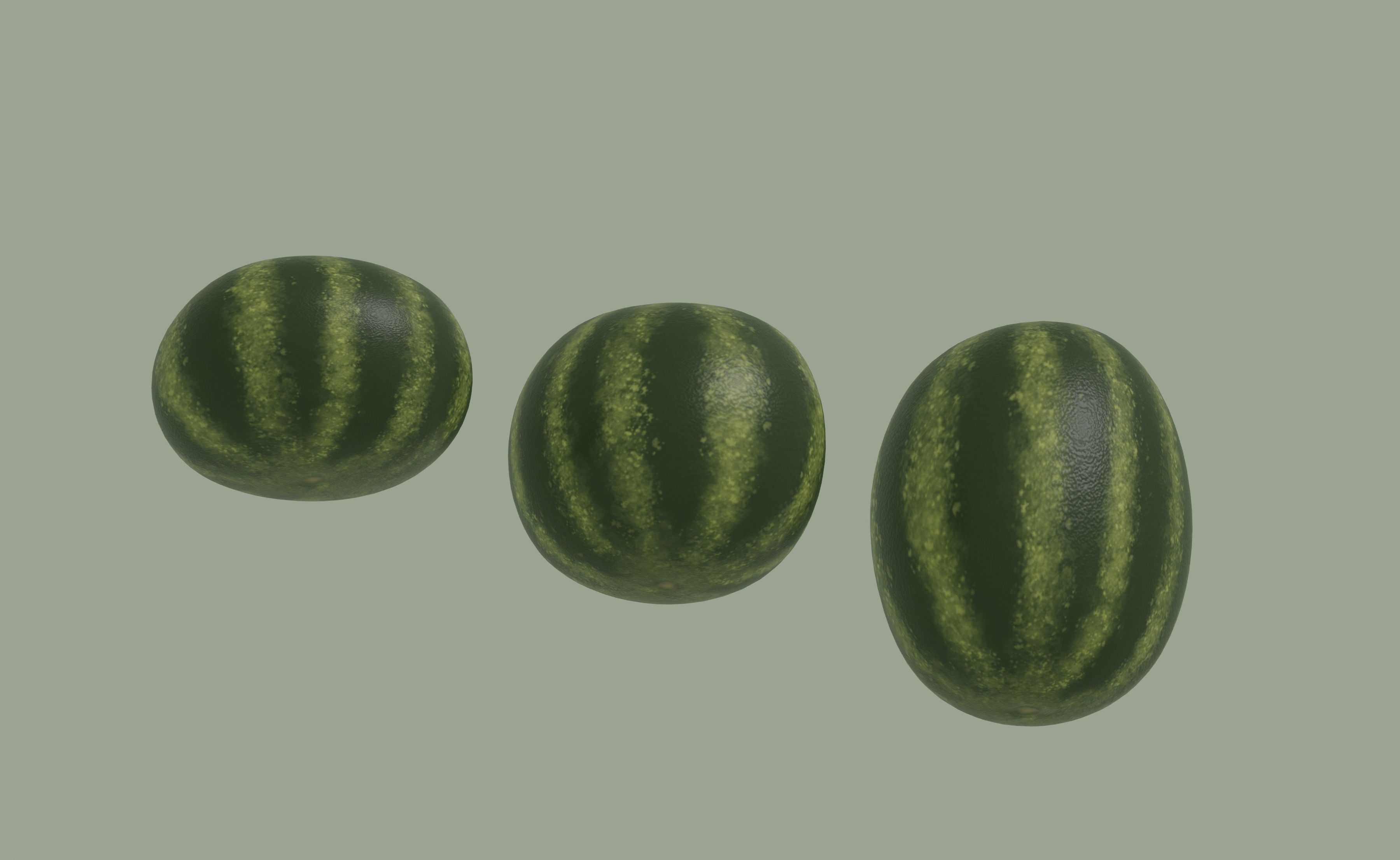 Watermelon 3D model_3