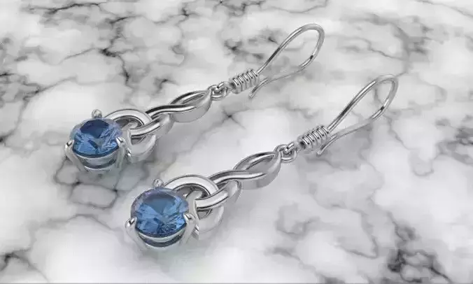 Celtic drop earrings