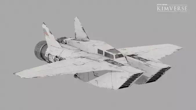 Jiff-Class Starfighter BLENDER EDITION - Star Wars Kimverse