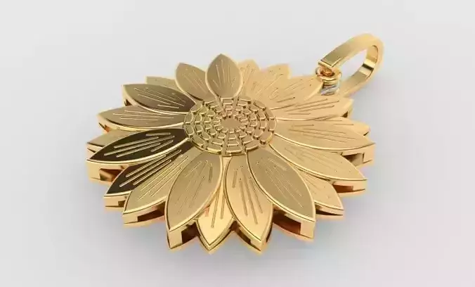 Sunflower Pendant 