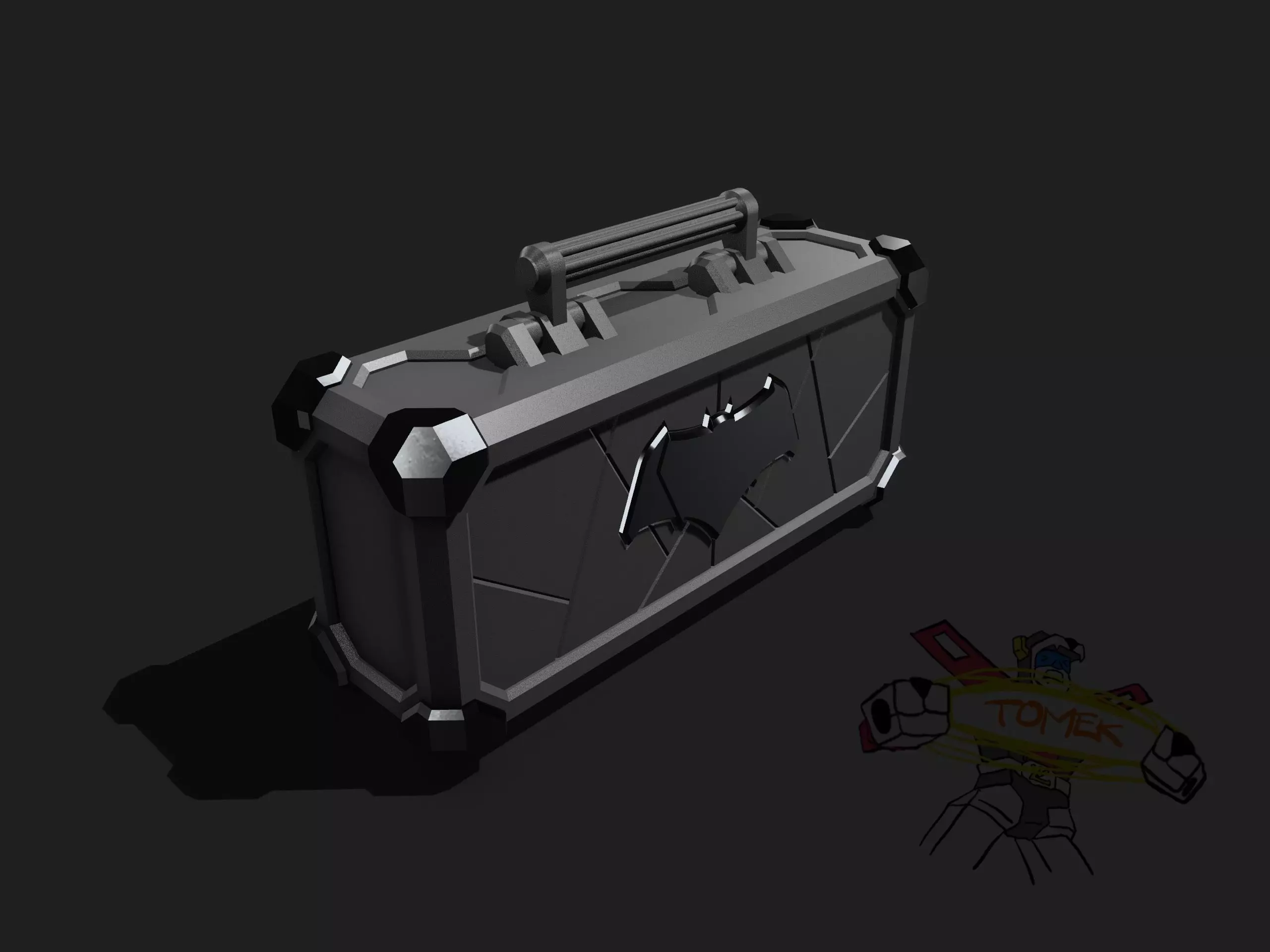 MCFARLANE FIGURE BATMAN SAFEBOX SUITCASE V1 3D print model_0