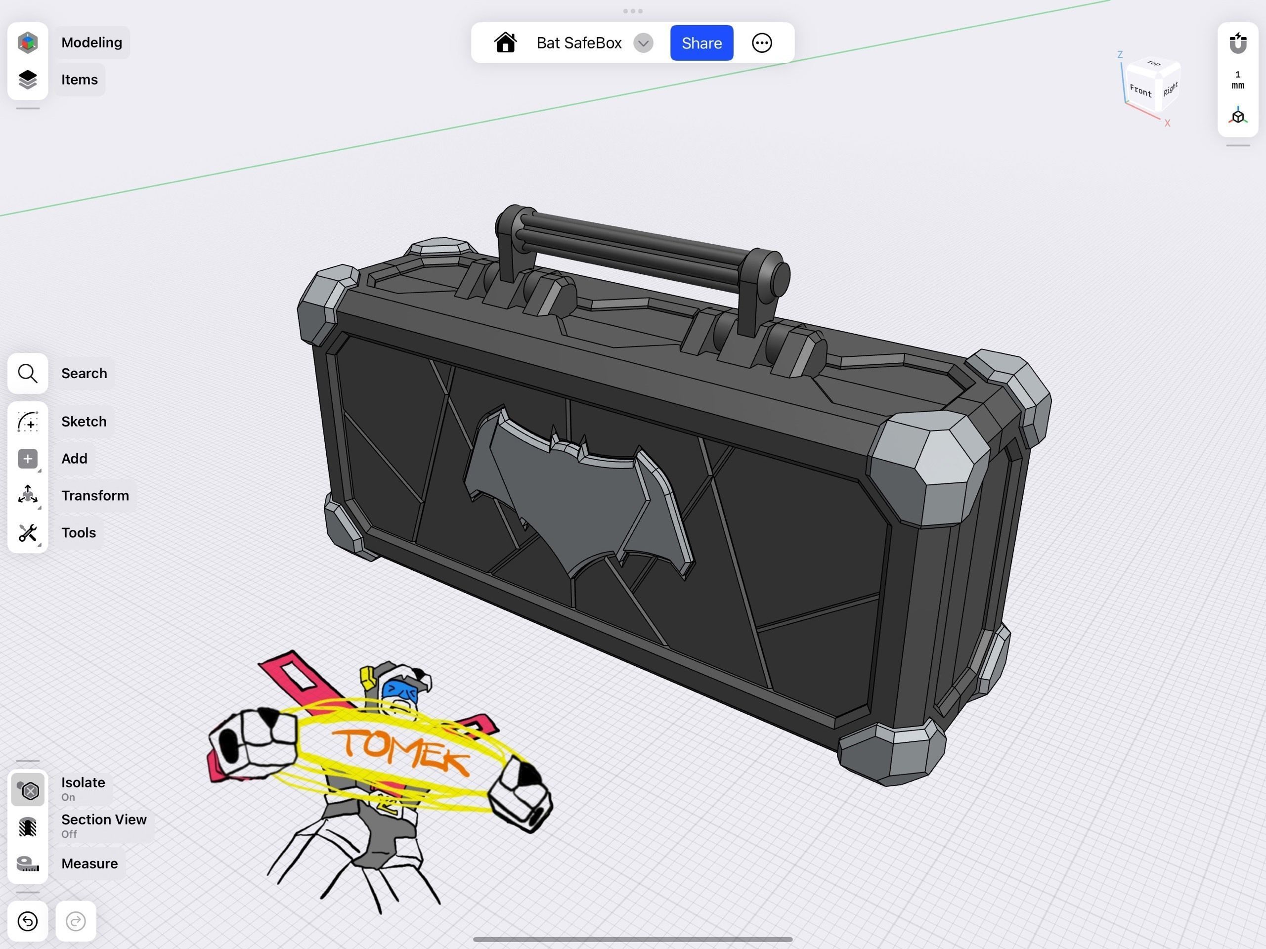 MCFARLANE FIGURE BATMAN SAFEBOX SUITCASE V1 3D print model_5