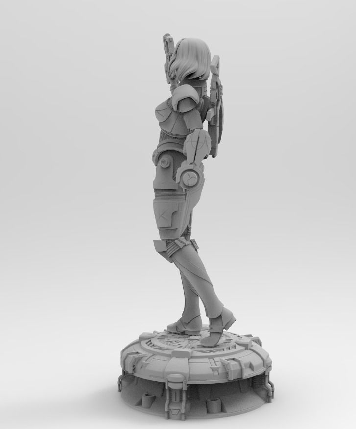 Female Shepard 3D Print Sculpture 3D model 3D printable | CGTrader