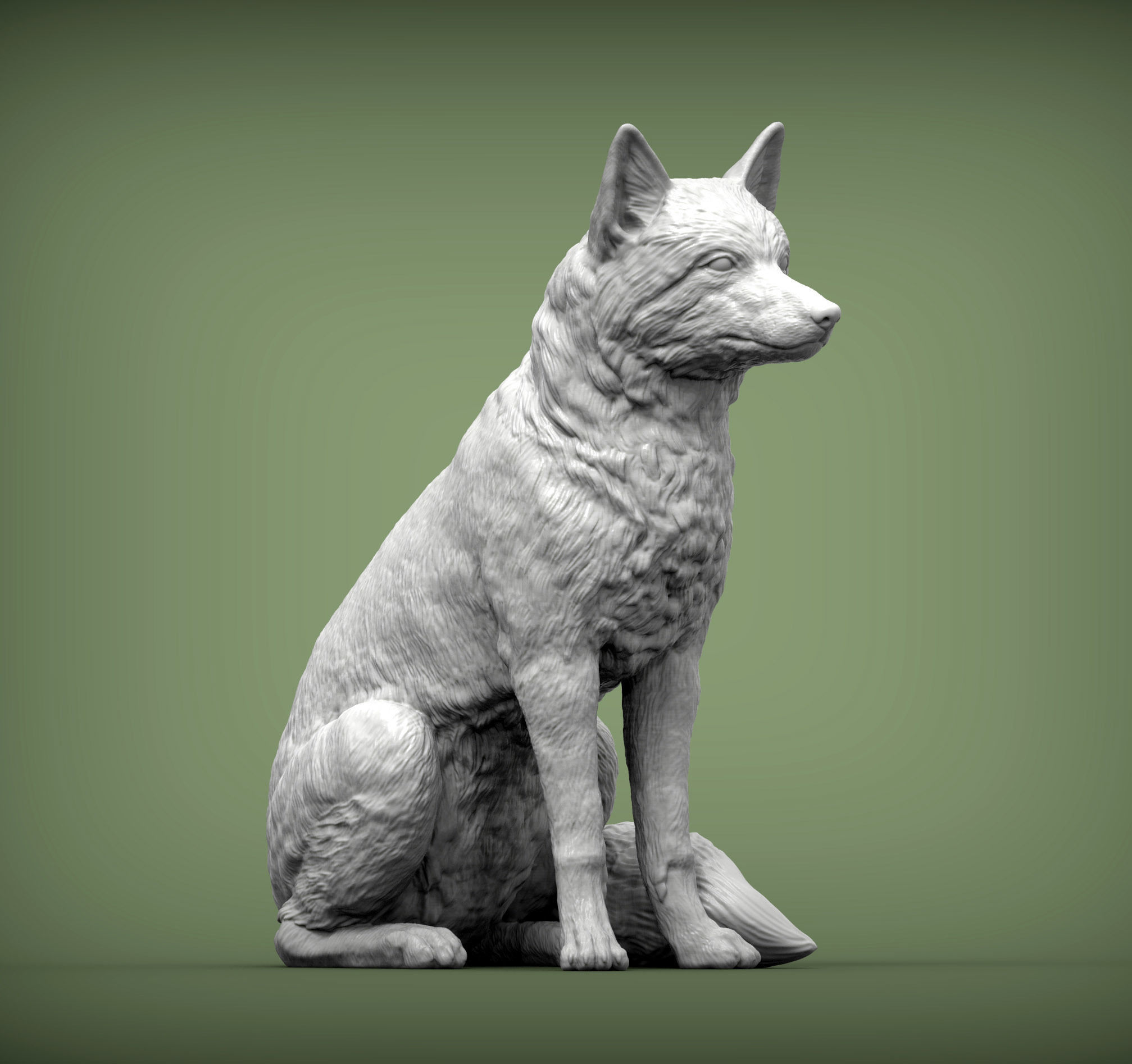 Fox 3D print model 3D print model_3