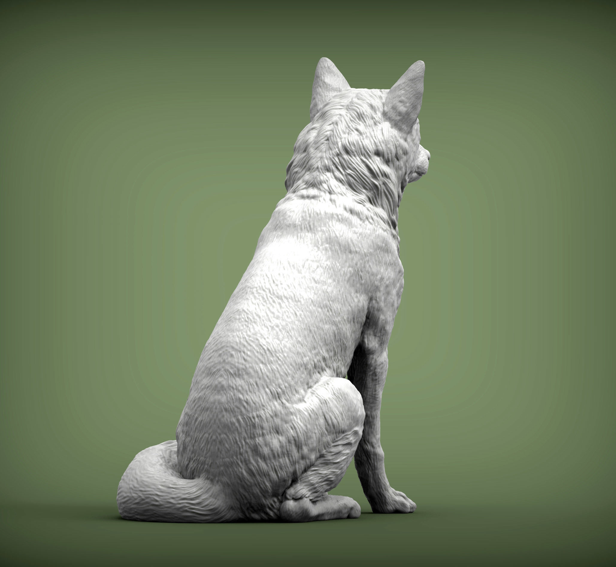Fox 3D print model 3D print model_6