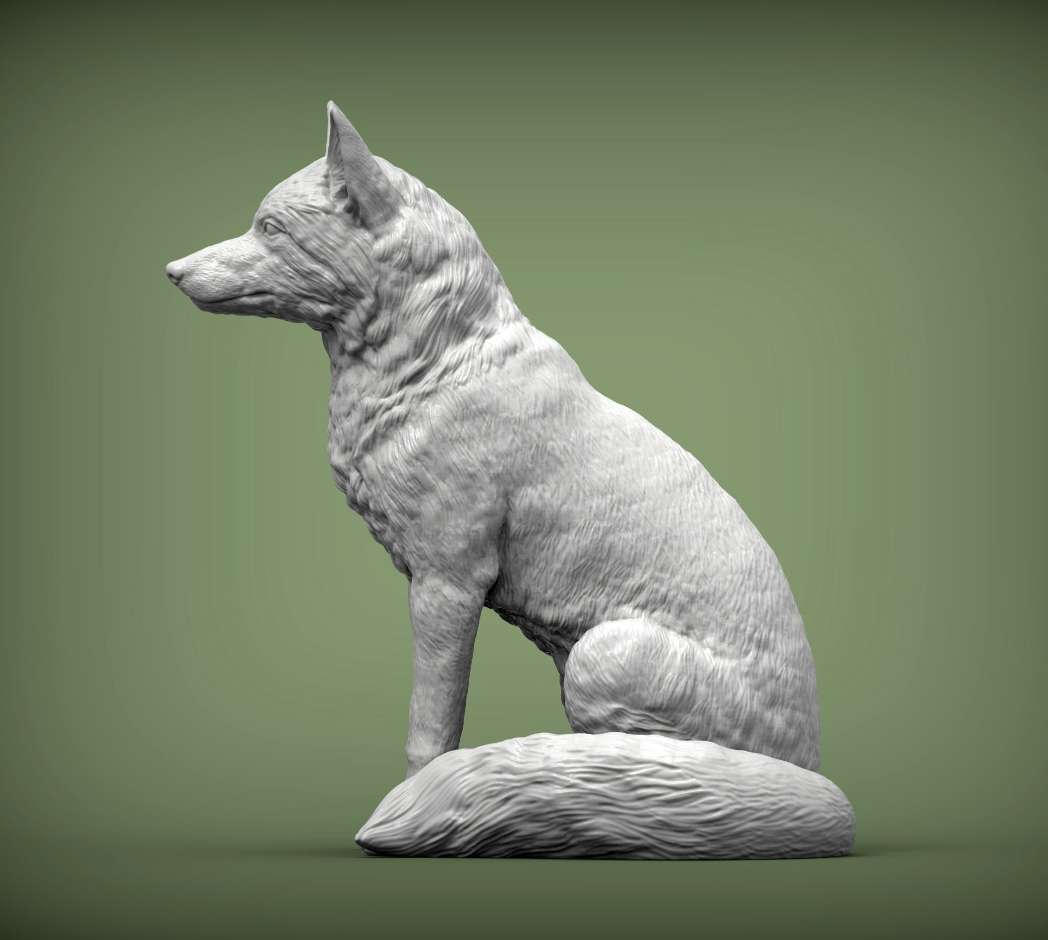 Fox 3D print model 3D print model_5