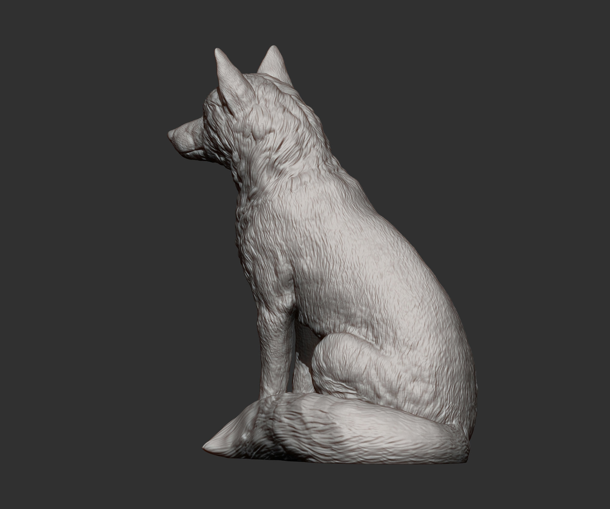 Fox 3D print model 3D print model_11