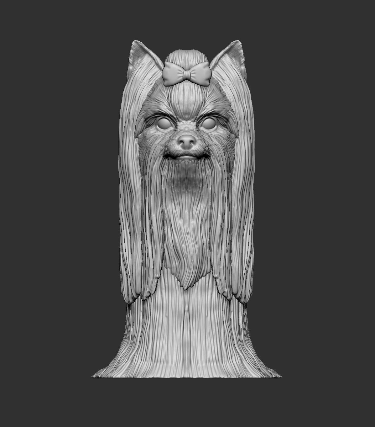 Long-haired yorkshire terrier 3D print model_10