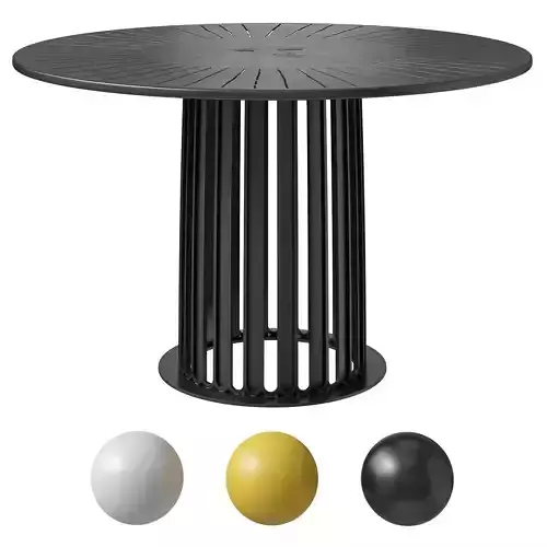 Fornasetti outdoor dining table Ara Solis