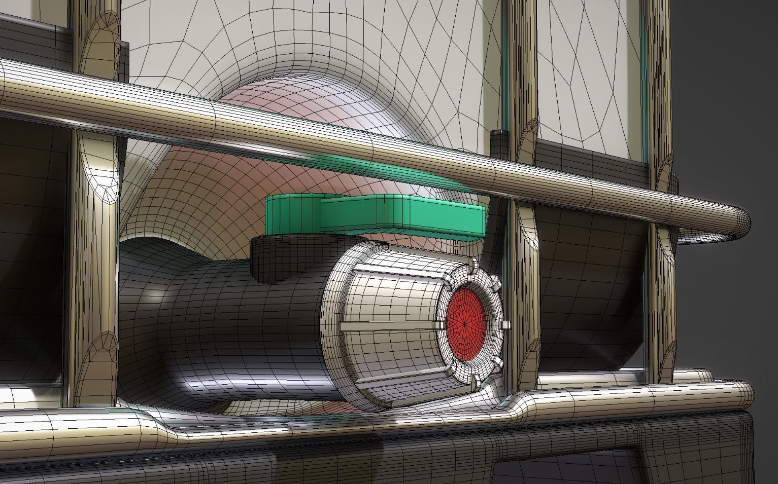 1000 Liter IBC Container High-Poly-Version 3D model_29