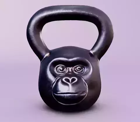 Gorilla monkey gym kettlebell
