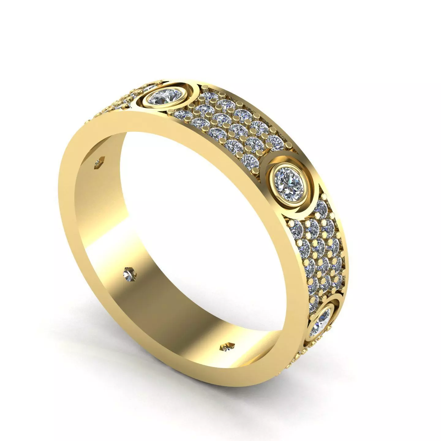 Engagement Love Ring Wedding Band 3D print model