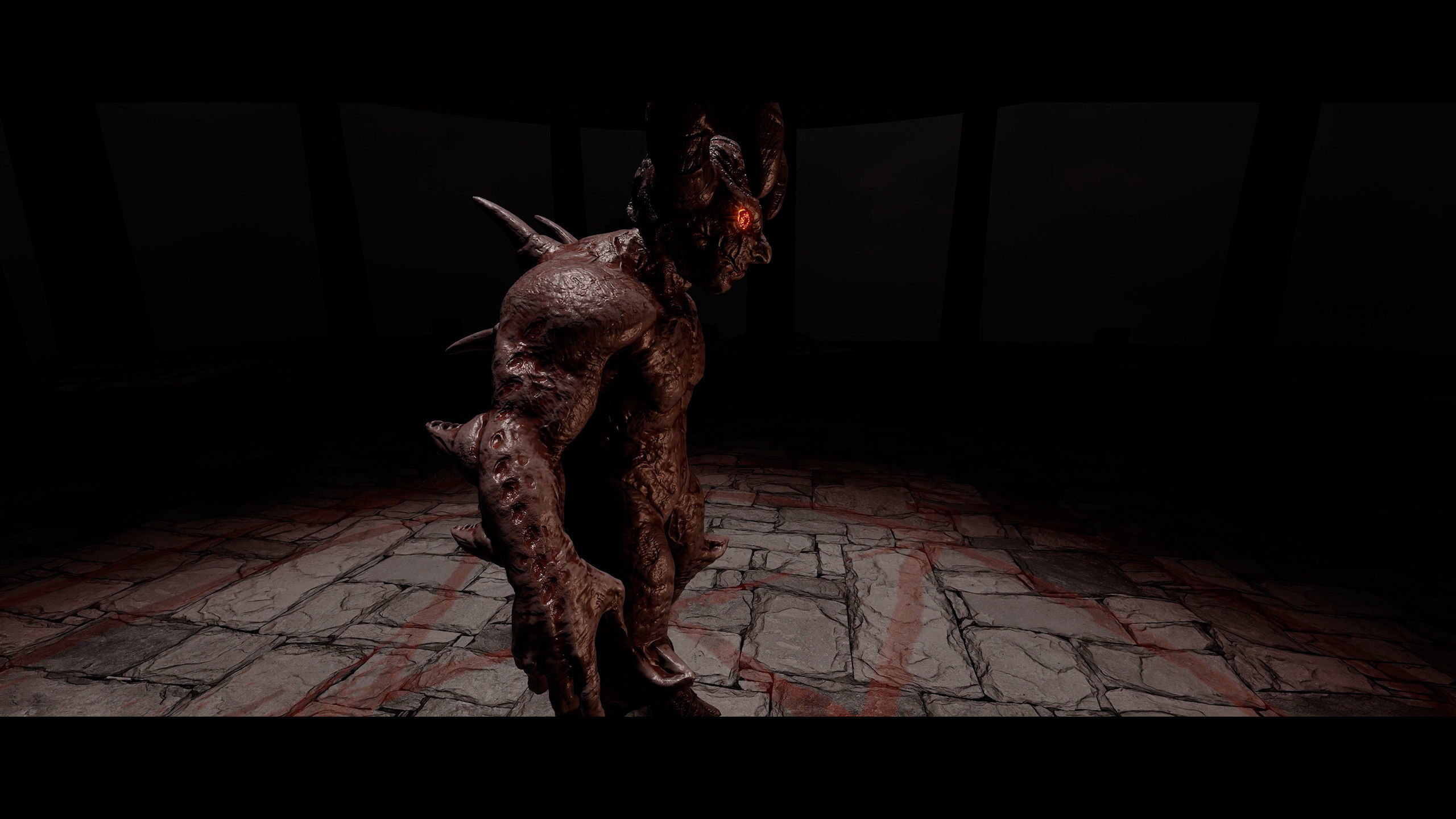 Demon Creature - Shadow Warden Low-poly 3D model_14