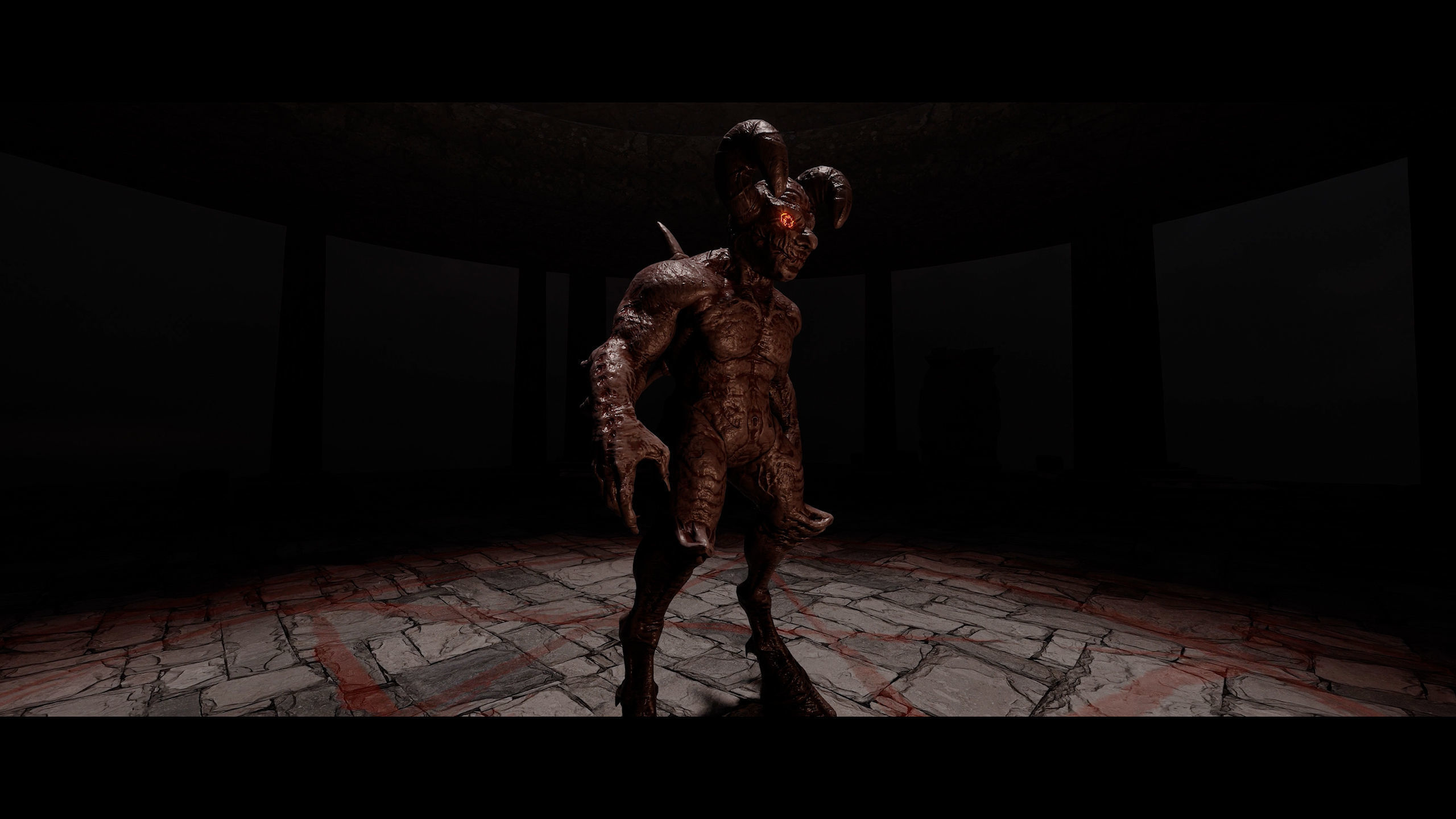 Demon Creature - Shadow Warden Low-poly 3D model_15