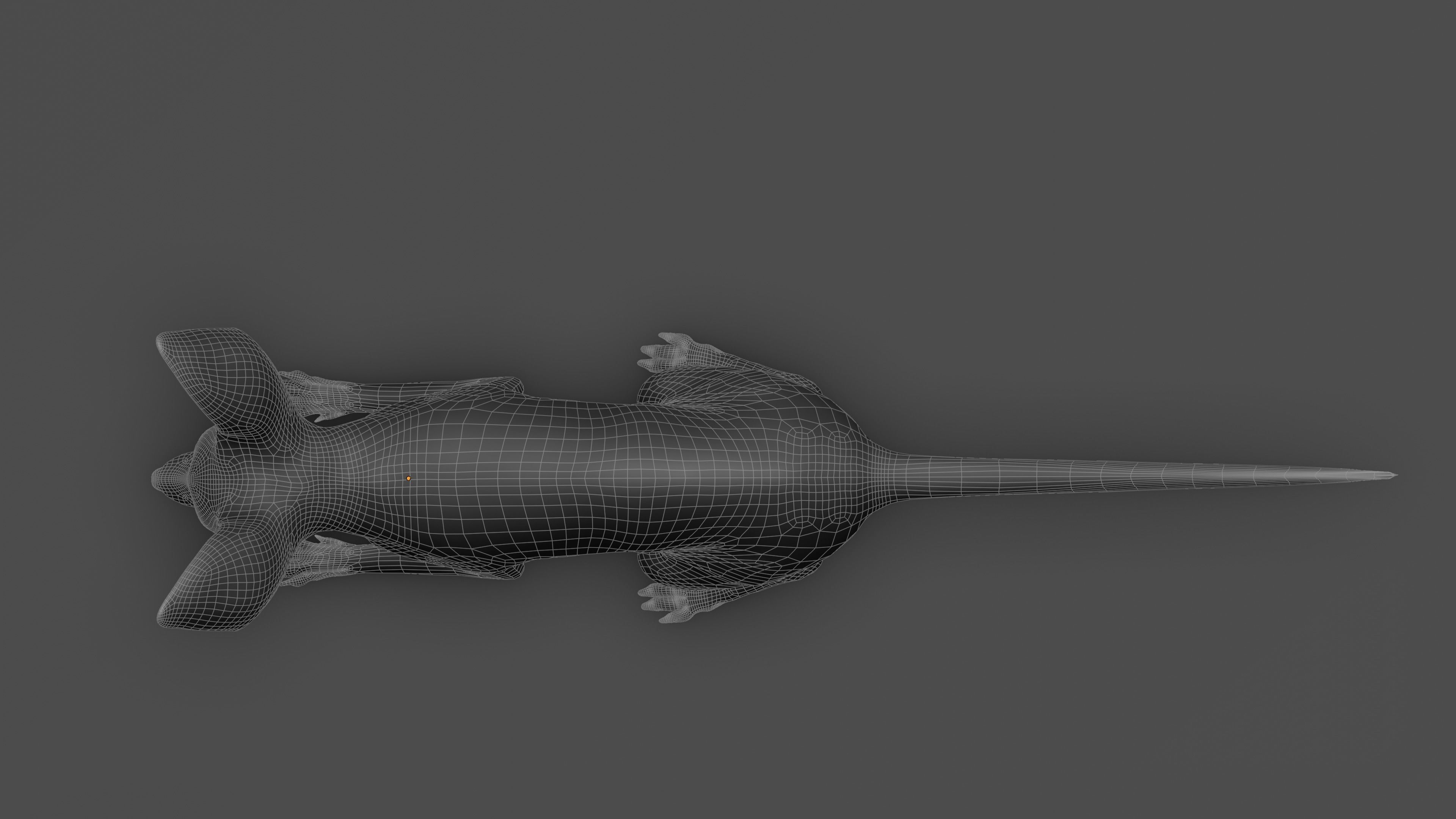 Fennec Fox Realism 3D model Low-poly 3D model_11