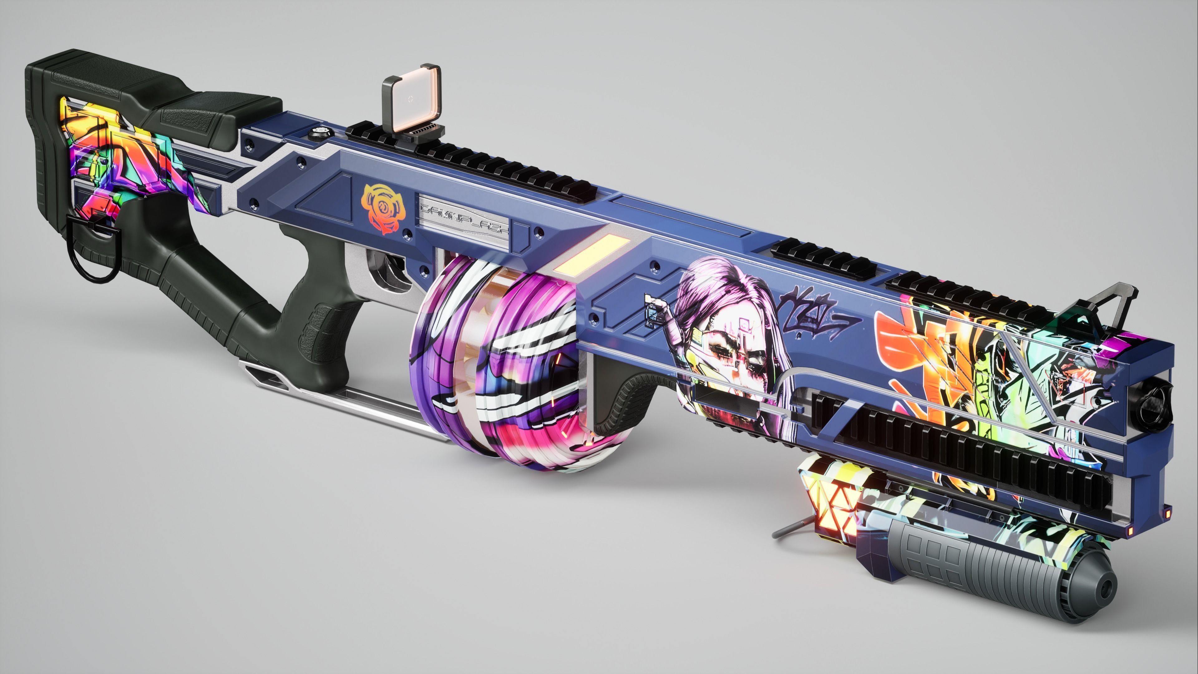 Damnflash Futuristic Low-poly 3D model_3