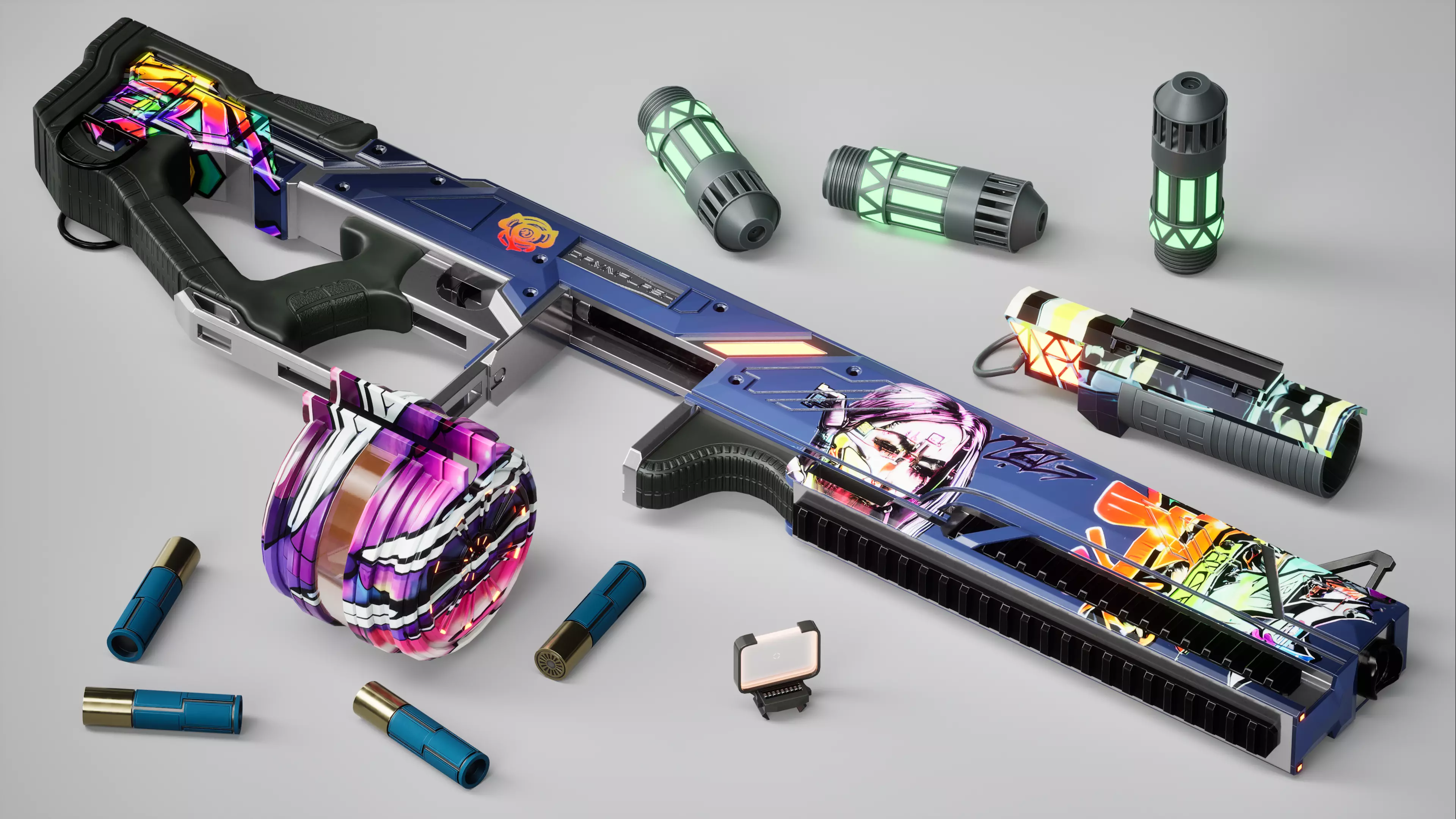 Damnflash Futuristic Low-poly 3D model_0