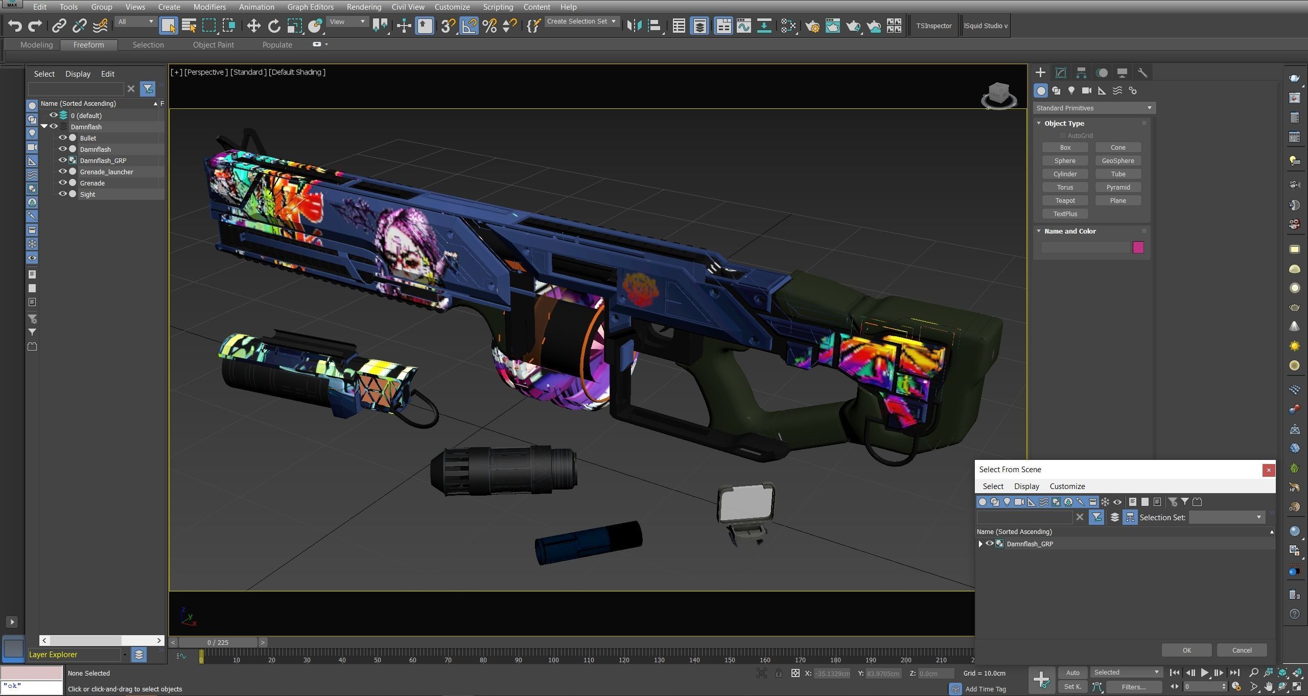Damnflash Futuristic Low-poly 3D model_14