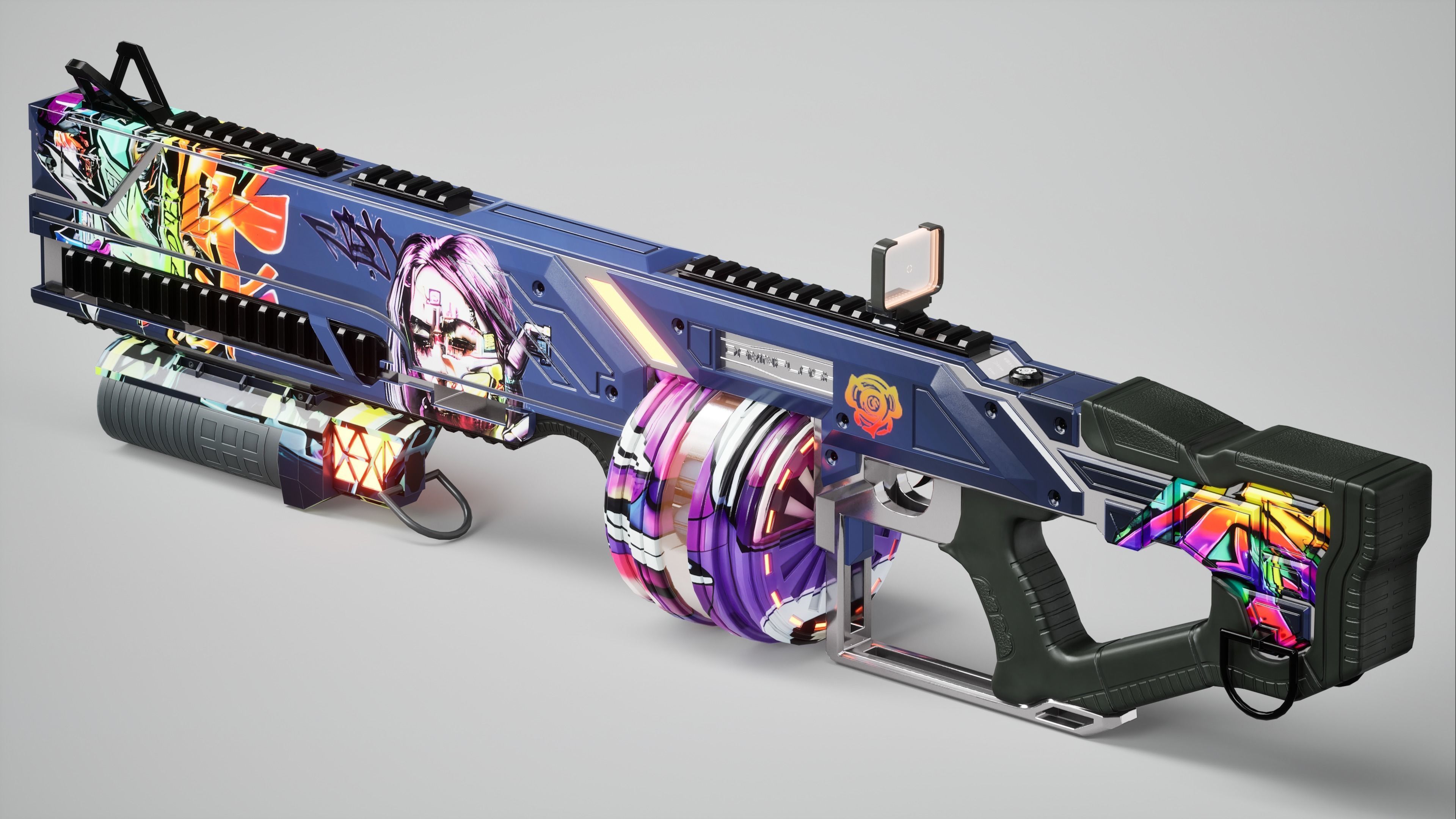 Damnflash Futuristic Low-poly 3D model_2