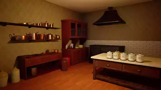 Victorian Kitchen Asset Pack