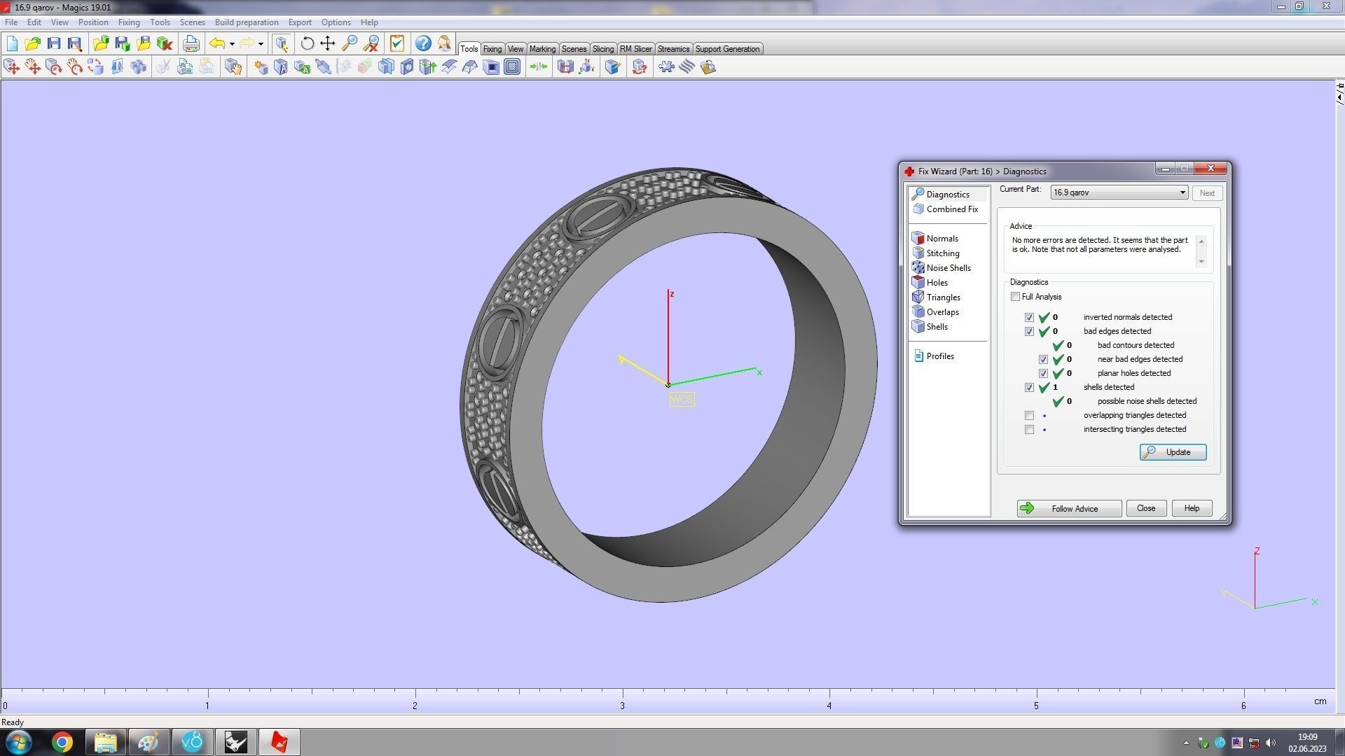 Paved Ring 16 9mm 3D print model_10