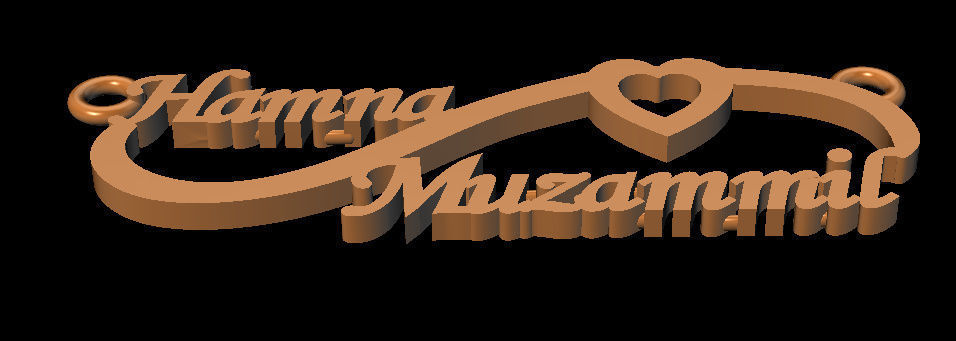 Name plate Locket  3D print model_12