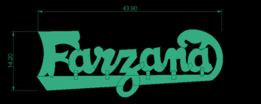 Name plate Locket  3D print model_8