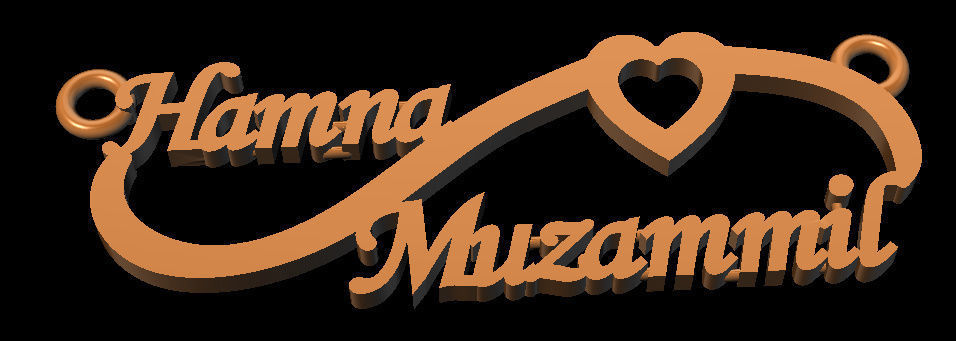 Name plate Locket  3D print model_11