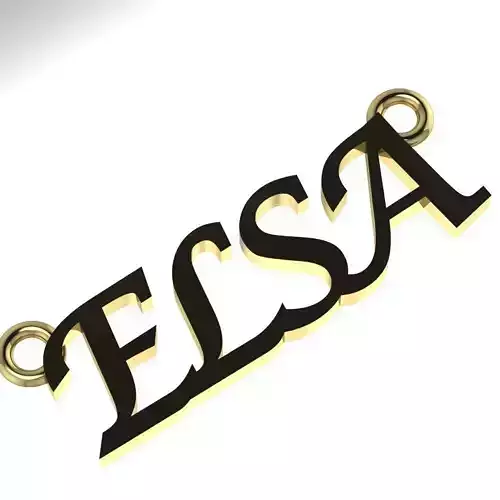Name plate Locket  3D print model