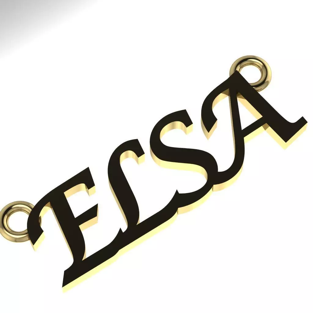 Name plate Locket  3D print model_0