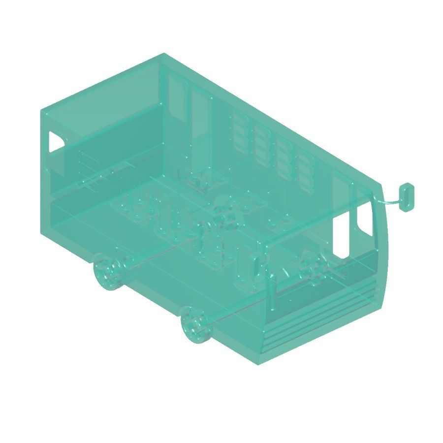 Fantastic Cartoon Bus 3D model_1