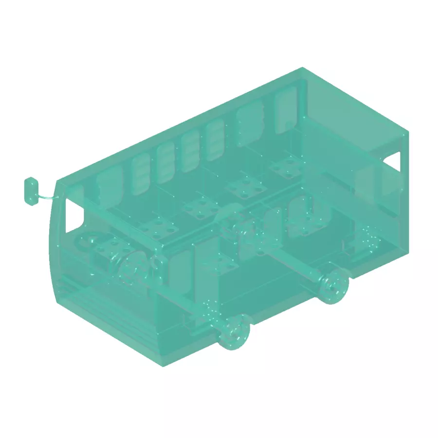 Fantastic Cartoon Bus 3D model_0