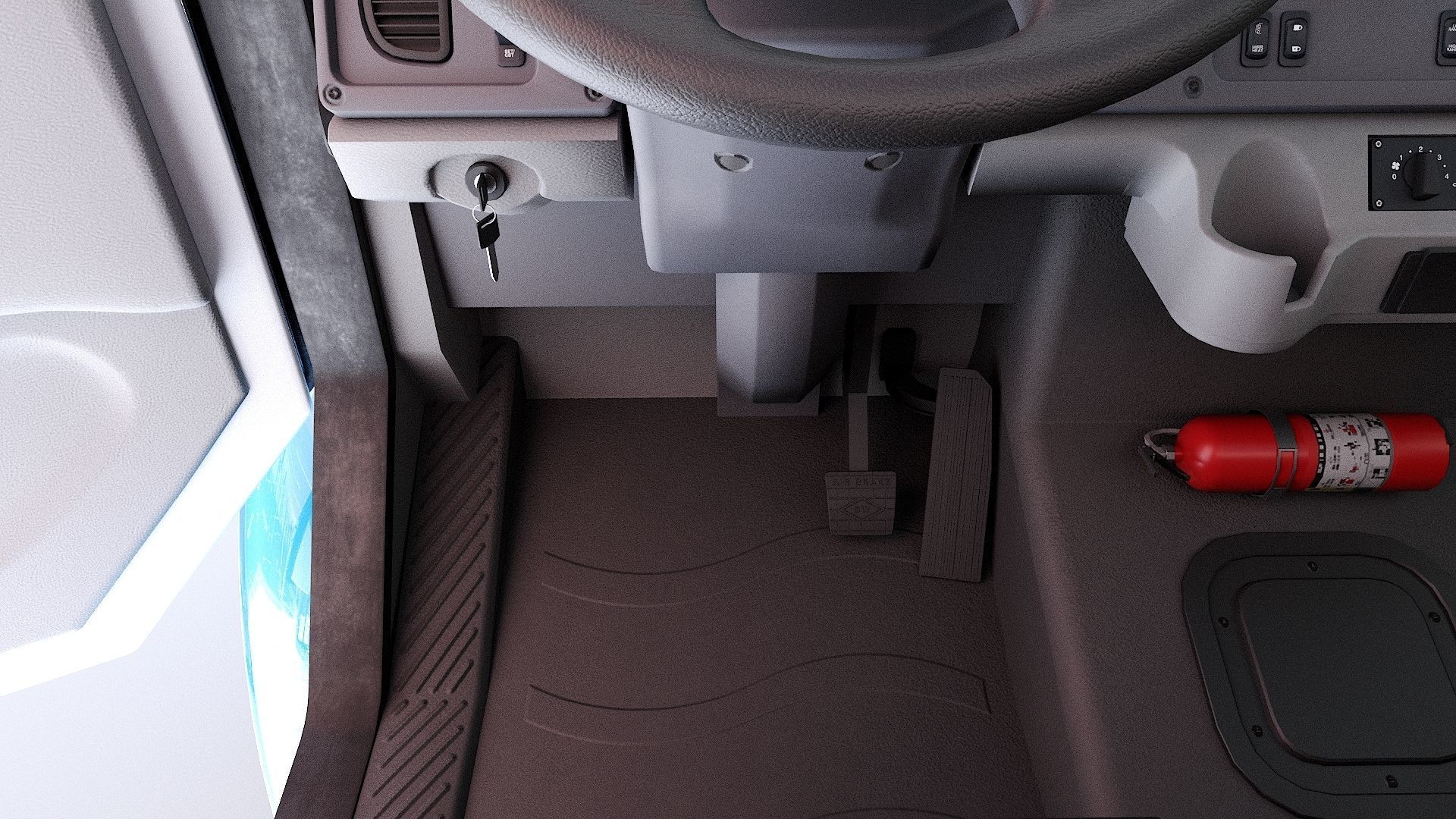 2020 Freightliner M2 106 Box truck Low-poly 3D model_21