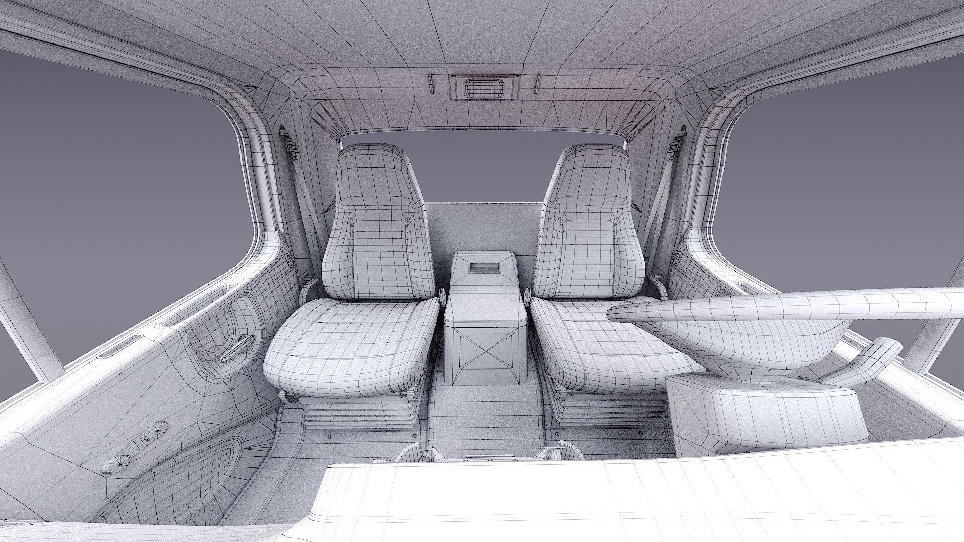 2020 Freightliner M2 106 Box truck Low-poly 3D model_50