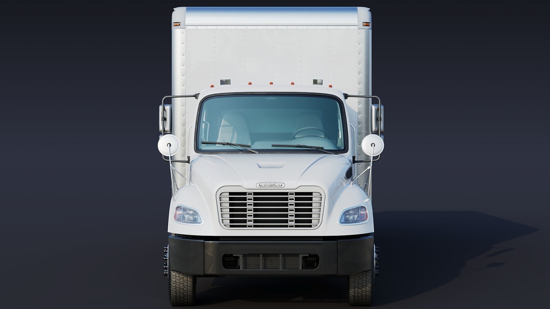 2020 Freightliner M2 106 Box truck Low-poly 3D model_16