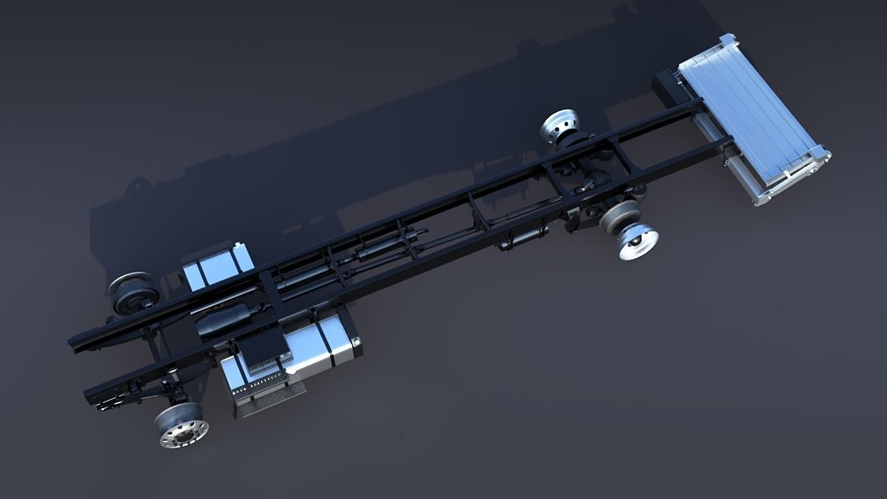 2020 Freightliner M2 106 Box truck Low-poly 3D model_30