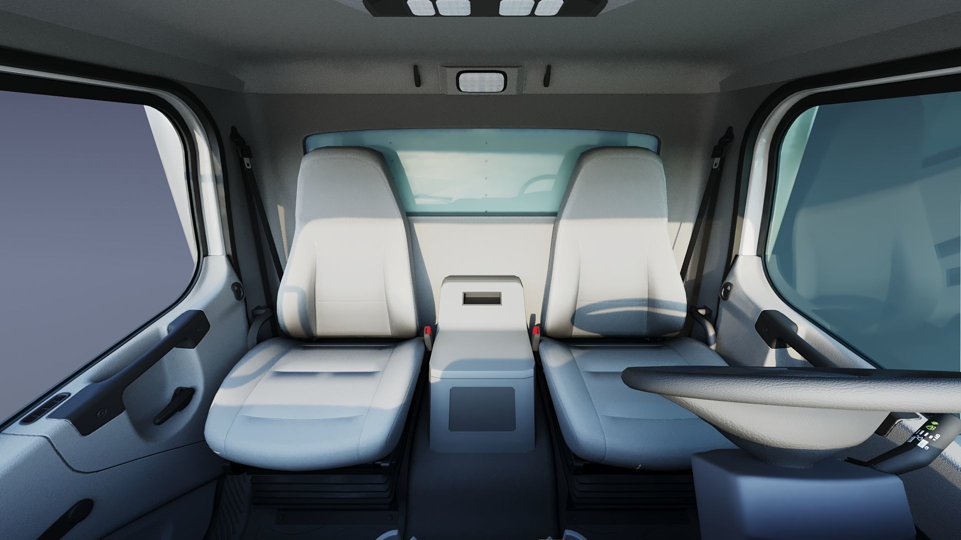 2020 Freightliner M2 106 Box truck Low-poly 3D model_23