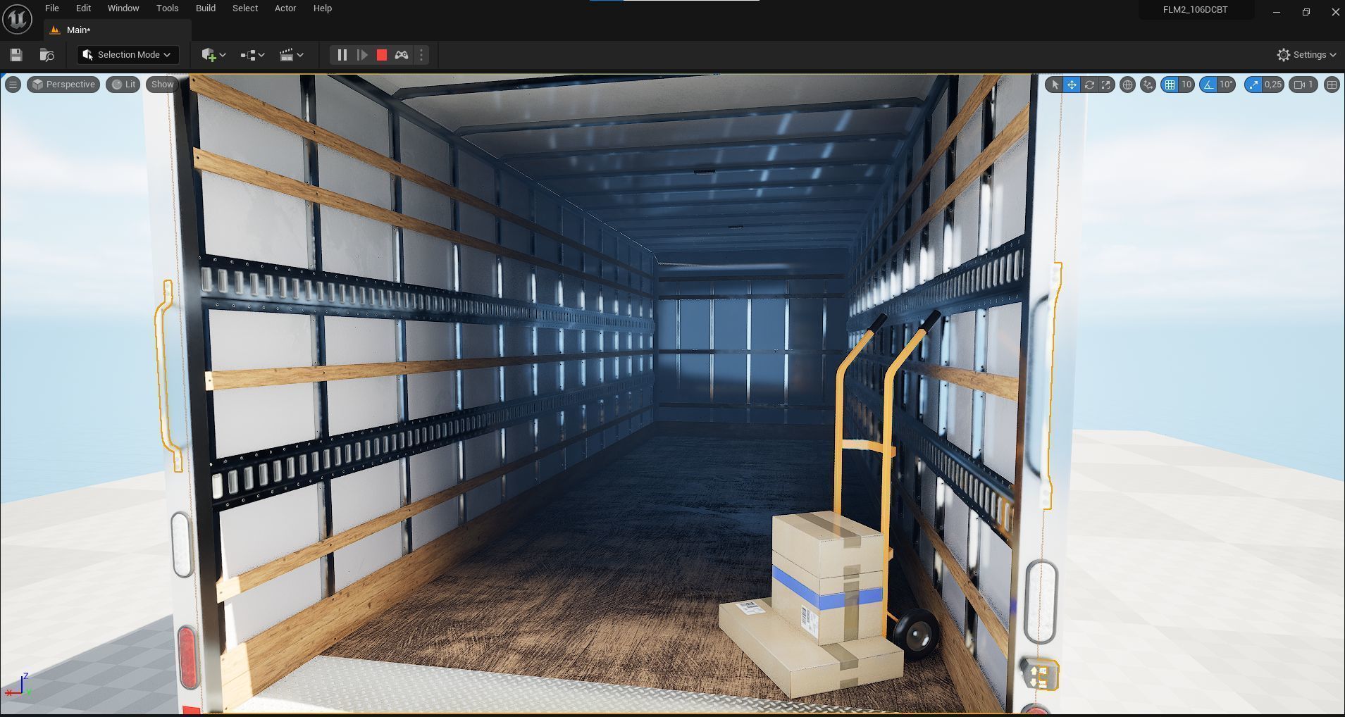 2020 Freightliner M2 106 Box truck Low-poly 3D model_61