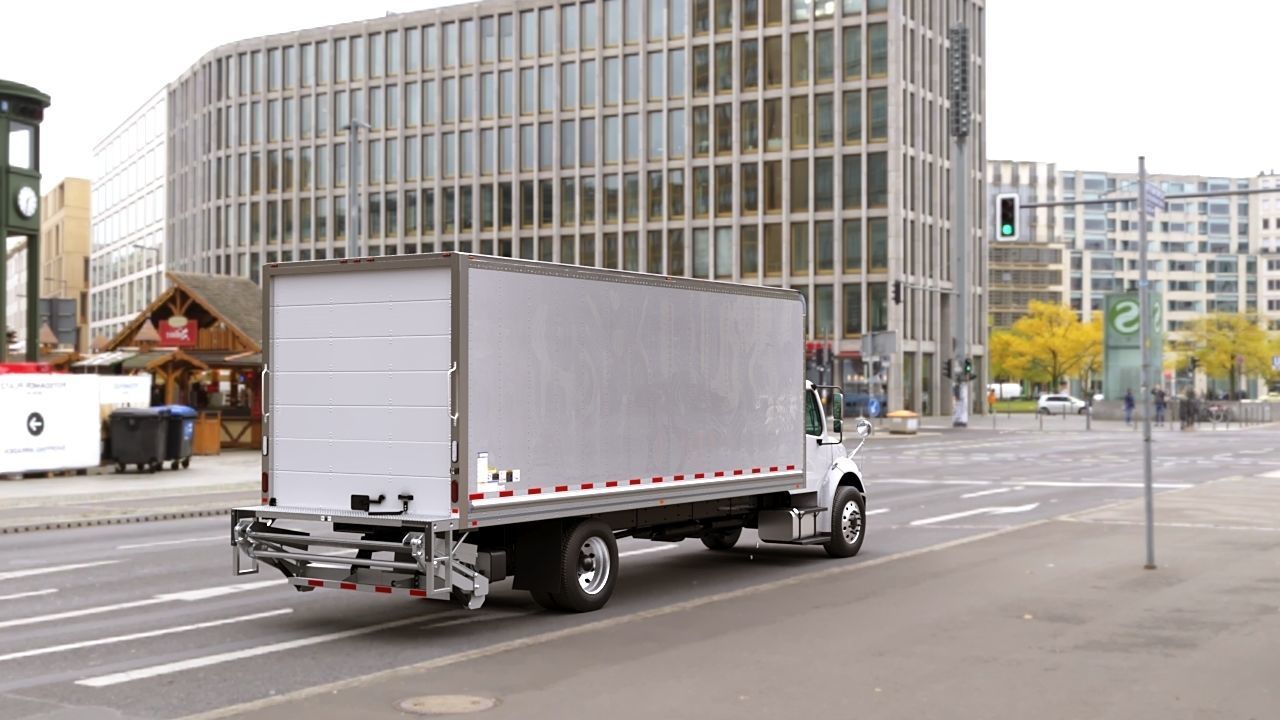 2020 Freightliner M2 106 Box truck Low-poly 3D model_39