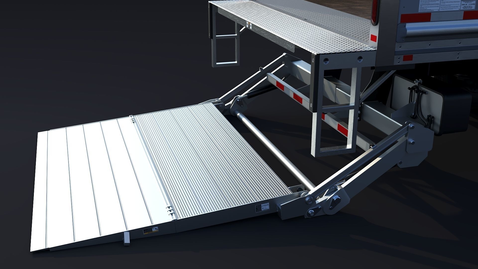 2020 Freightliner M2 106 Box truck Low-poly 3D model_10