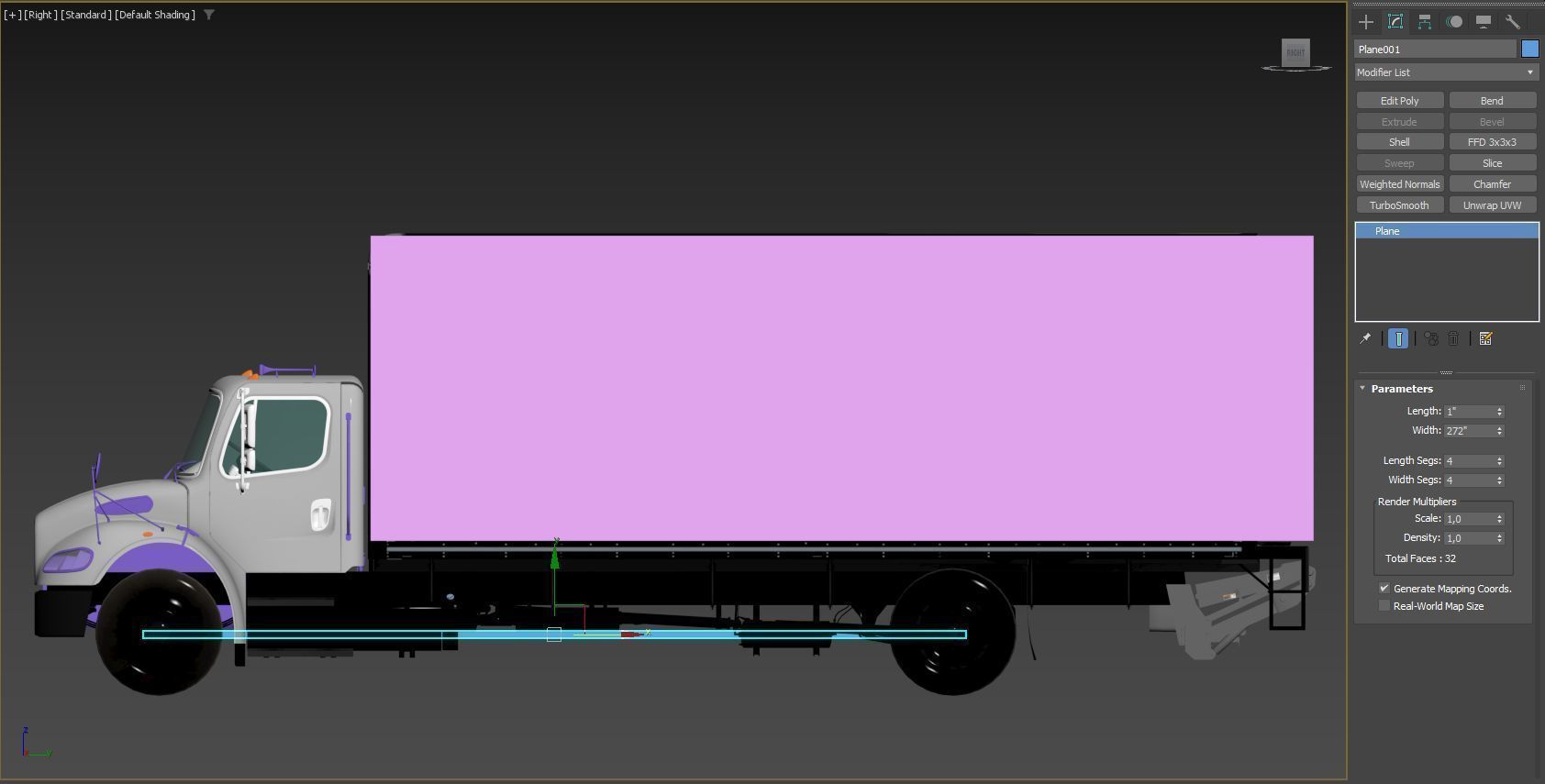 2020 Freightliner M2 106 Box truck Low-poly 3D model_70