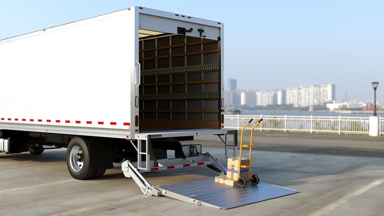 2020 Freightliner M2 106 Box truck Low-poly 3D model_40