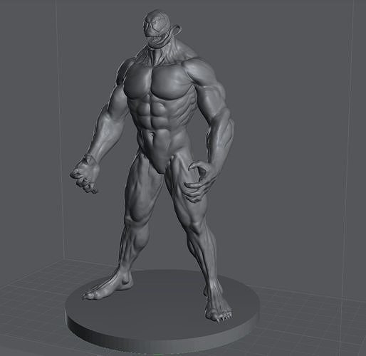 Venon statue Free 3D print model