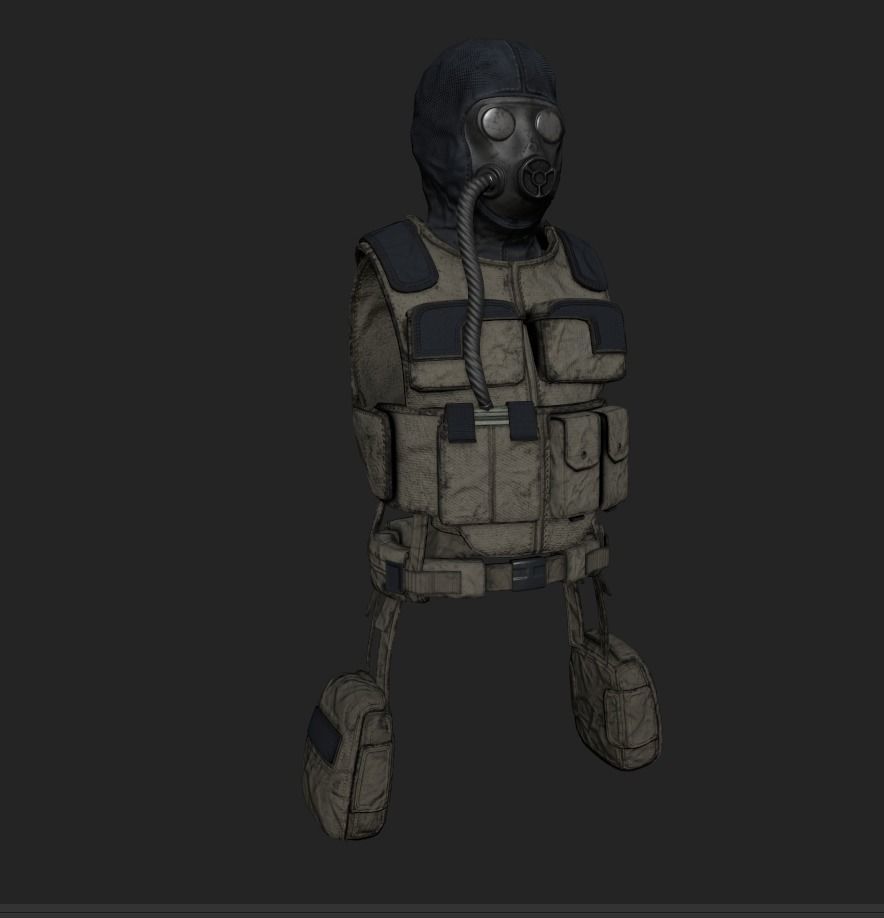 Stalker like suit for Dayz Low-poly 3D model_20