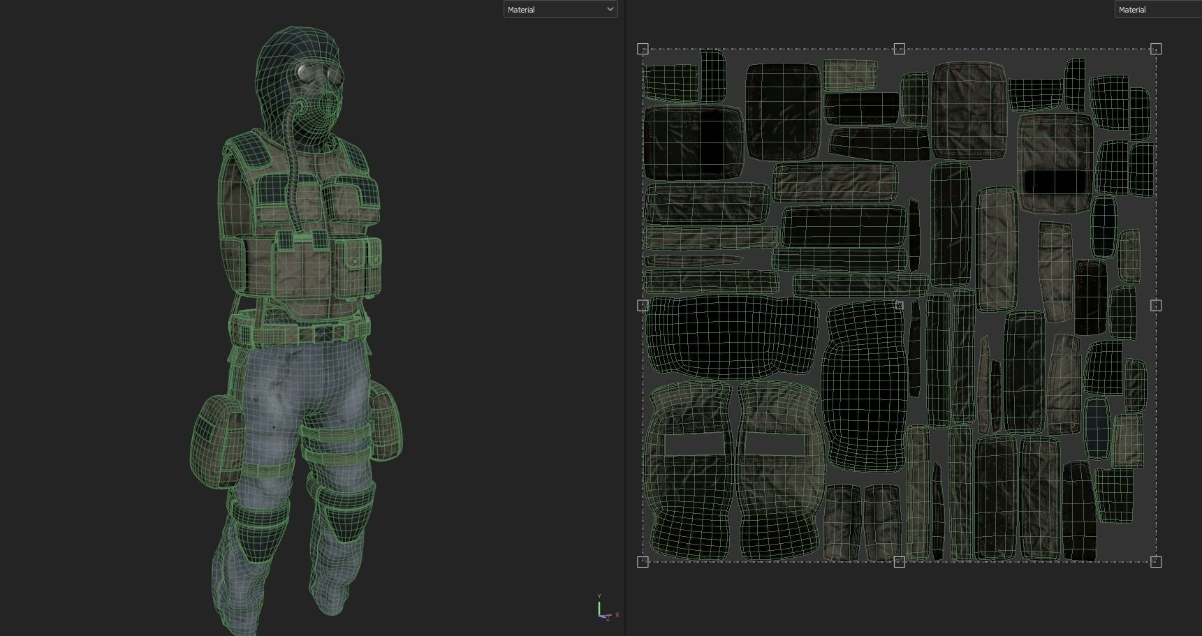 Stalker like suit for Dayz Low-poly 3D model_25