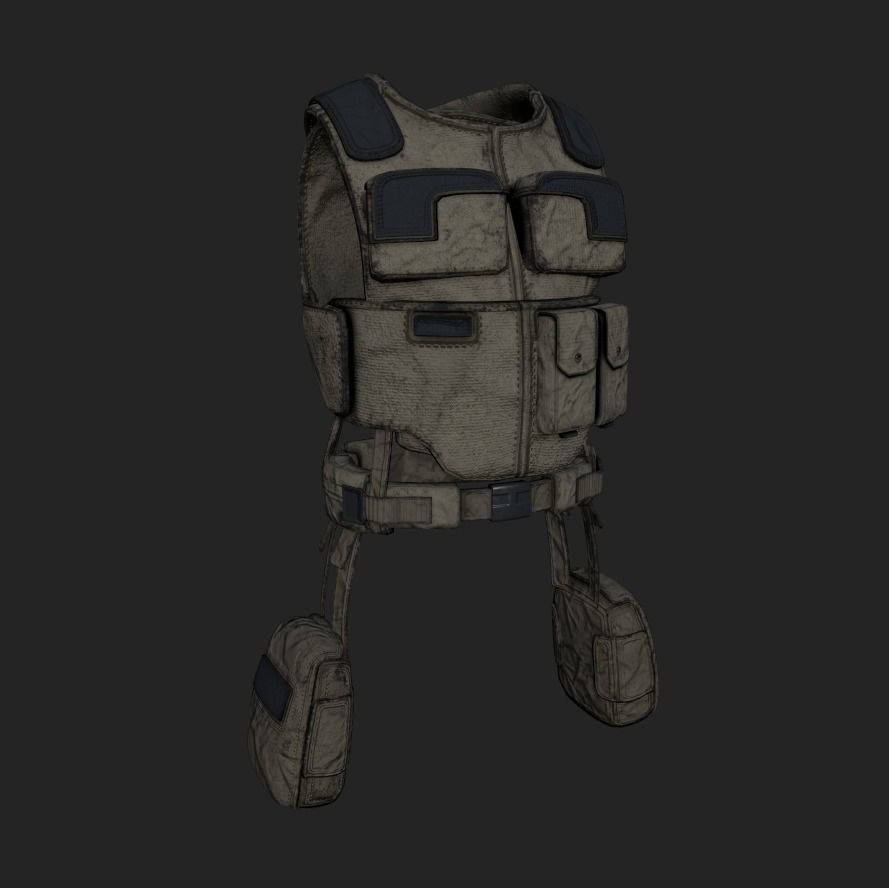 Stalker like suit for Dayz Low-poly 3D model_21